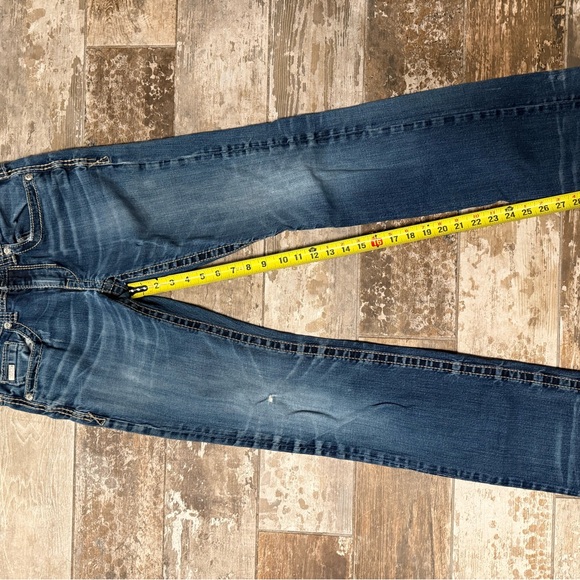 Buckle black straight leg jeans. - Picture 2 of 7